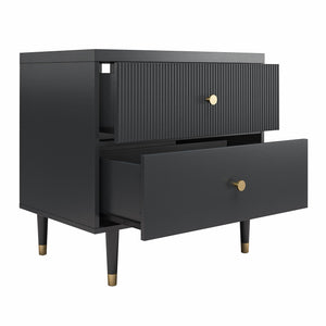 CosmoLiving Elizabeth Nightstand - Black