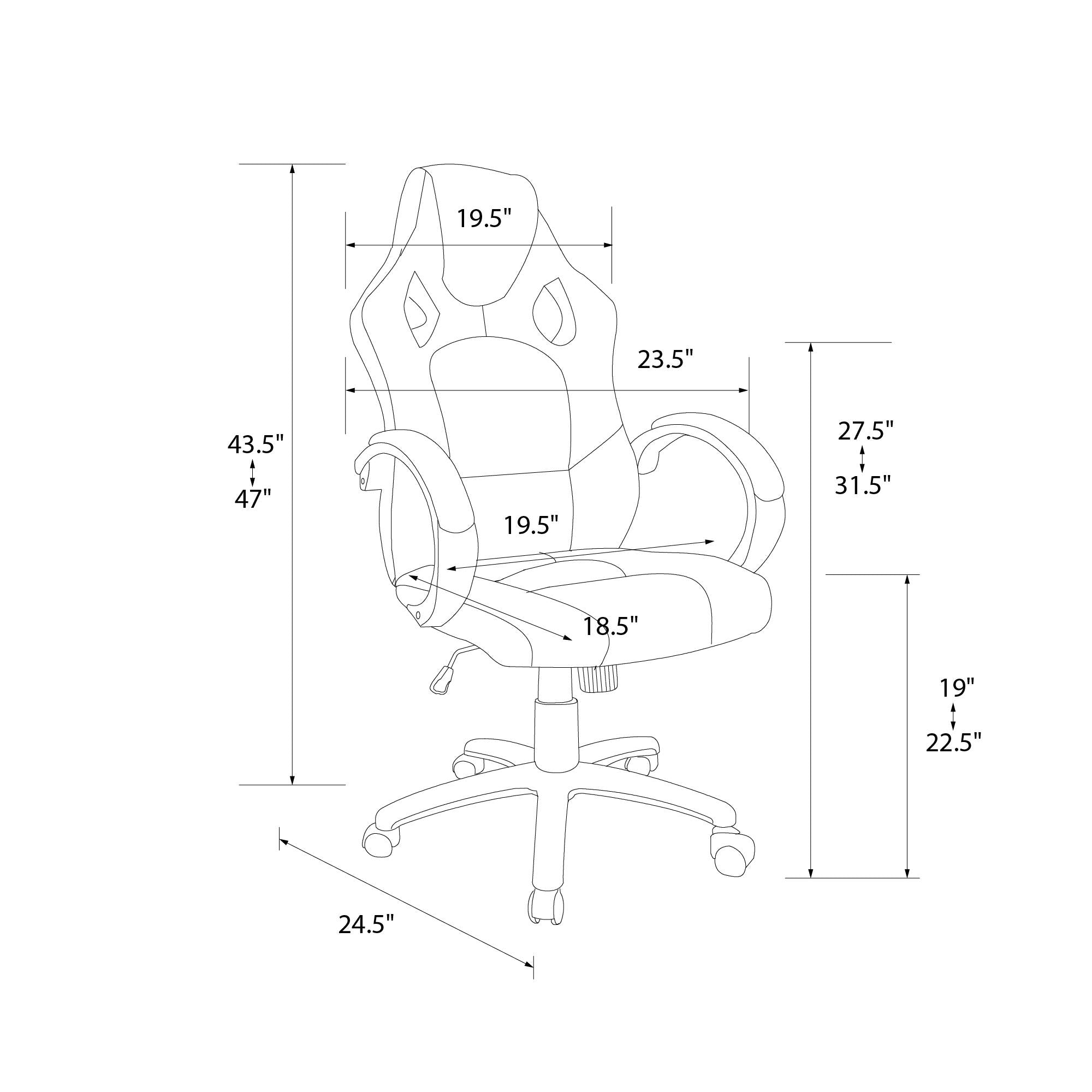 NTense Vortex Gaming and Office Chair - Red - 1-Seater