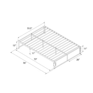 RealRooms Colten Universal Platform Bed - Black - Full