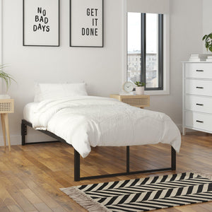 RealRooms Colten Universal Platform Bed - Black - Twin