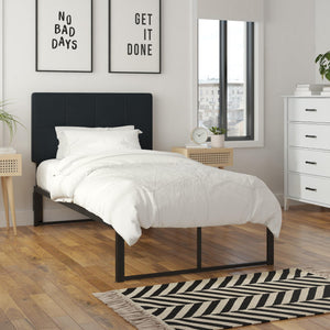 RealRooms Colten Universal Platform Bed - Black - Twin