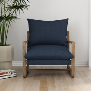DHP Mira Accent Chair - Navy - 1-Seater