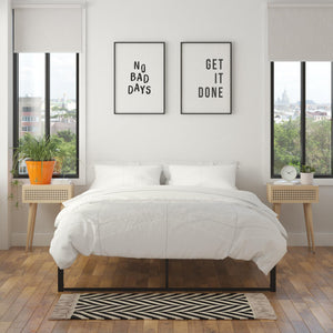 RealRooms Colten Universal Platform Bed - Black - Full