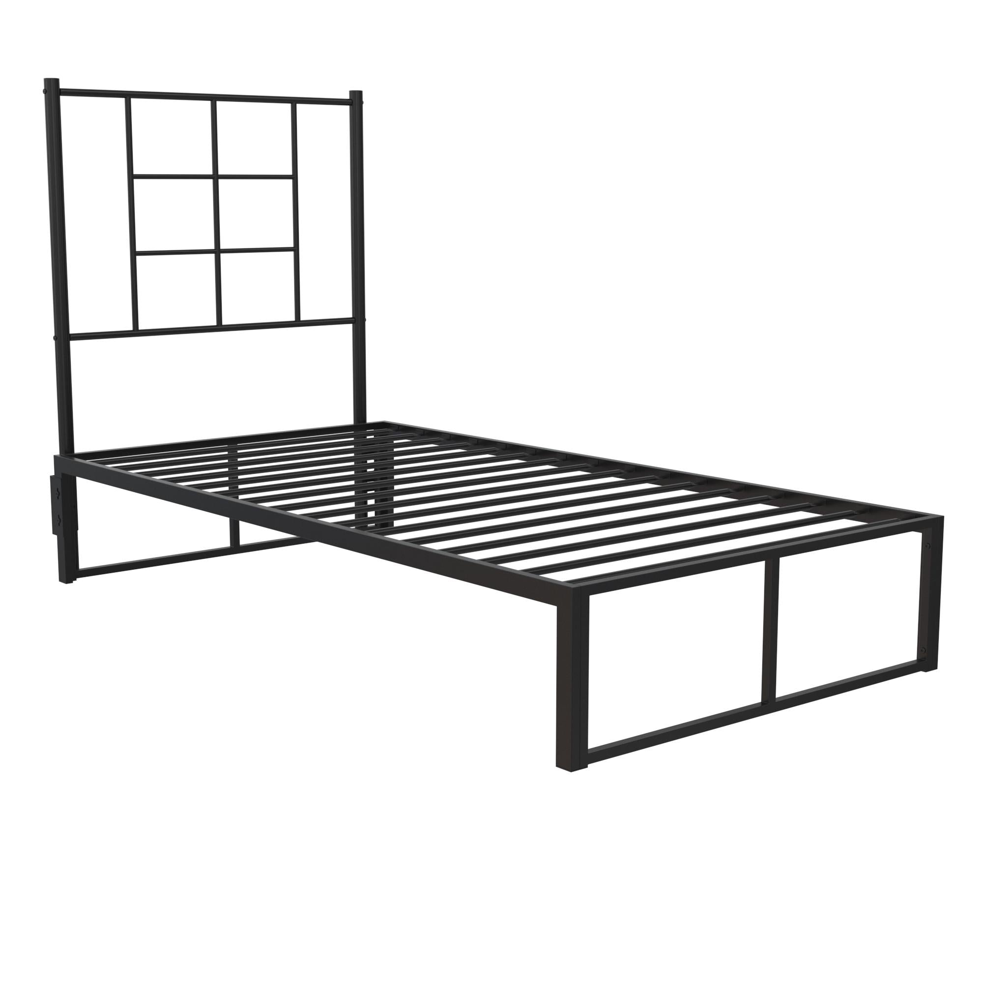 RealRooms Colten Universal Platform Bed - Black - Twin