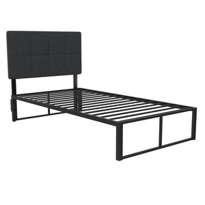 RealRooms Colten Universal Platform Bed - Black - Twin