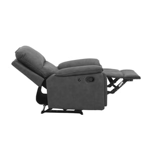 DHP Labatte Pushback Recliner with USB - Charcoal - 1-Seater