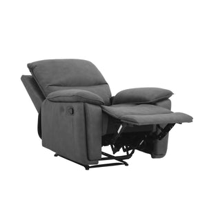 DHP Labatte Pushback Recliner with USB - Charcoal - 1-Seater