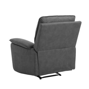 DHP Labatte Pushback Recliner with USB - Charcoal - 1-Seater