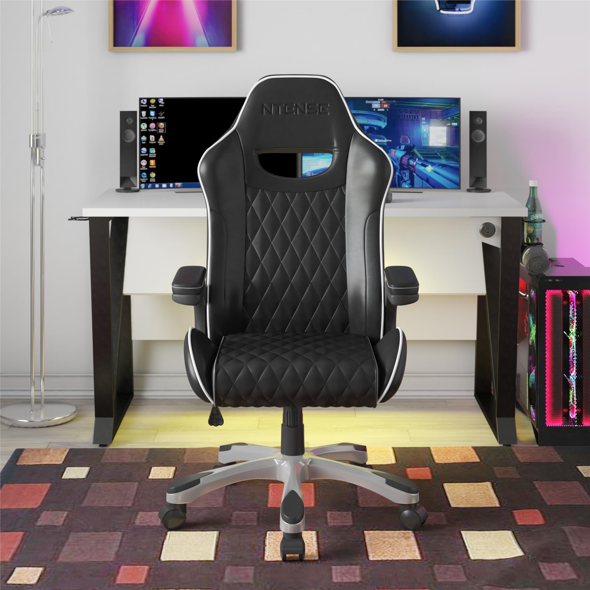 NTense Galaxy Gaming and Office Chair - Black - 1-Seater