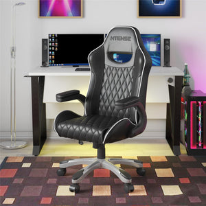 NTense Galaxy Gaming and Office Chair - Black - 1-Seater