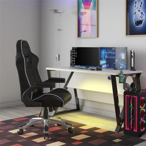 NTense Galaxy Gaming and Office Chair - Black - 1-Seater