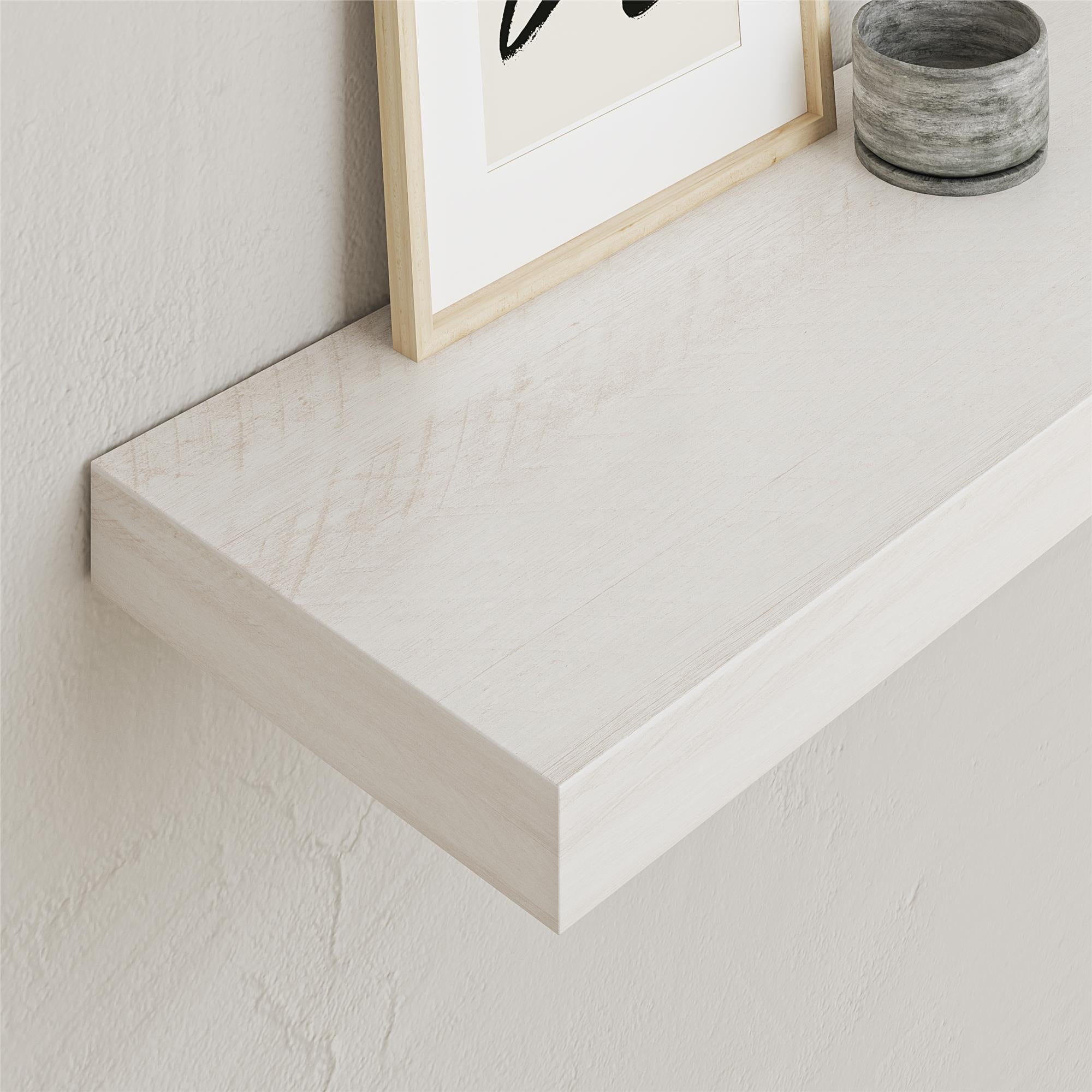 Systembuild Evolution 36" Floating Shelf - Ivory Oak