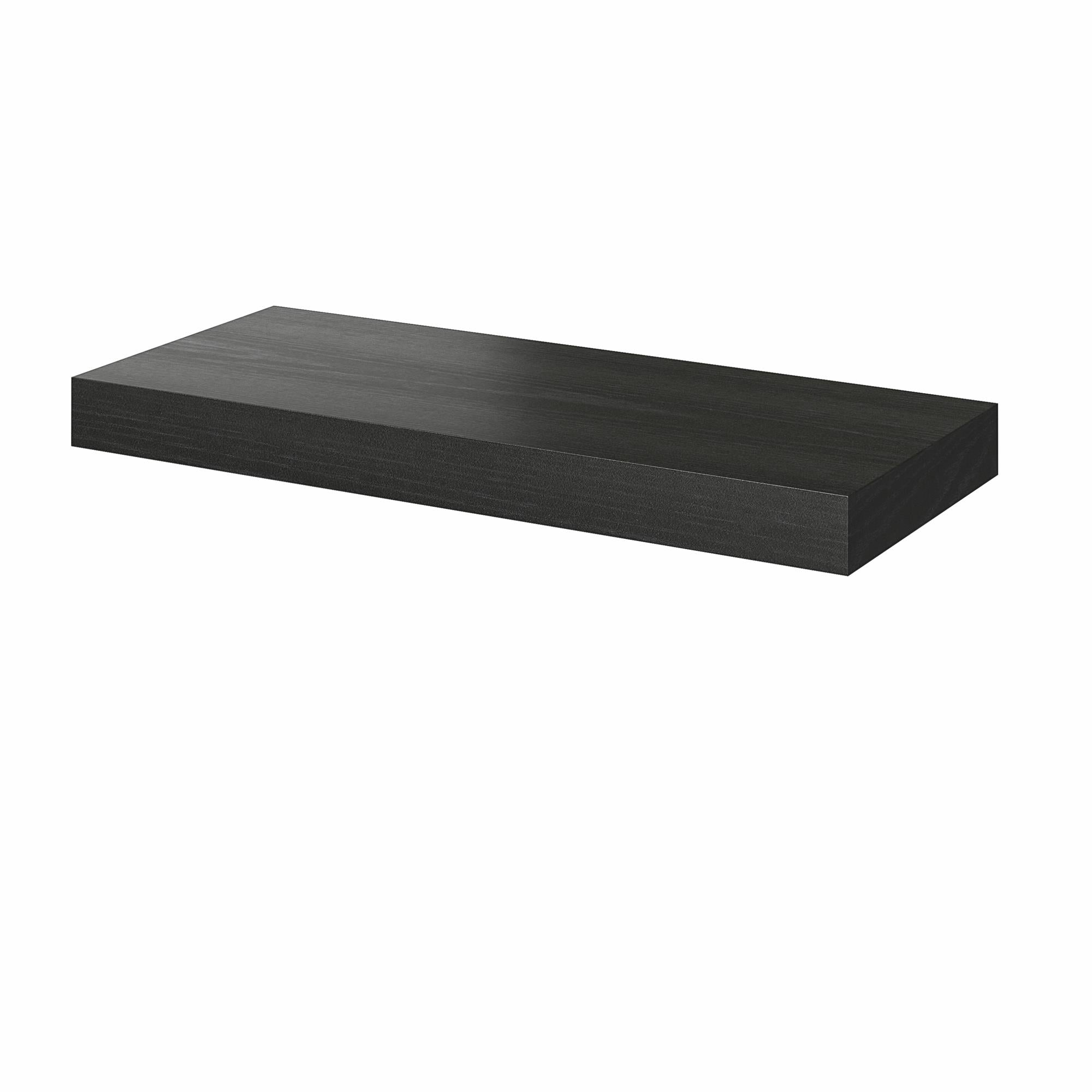 Systembuild Evolution 24" Floating Shelf - Black Oak