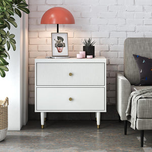 CosmoLiving Elizabeth Nightstand - White