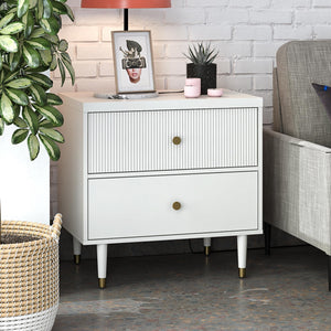 CosmoLiving Elizabeth Nightstand - White
