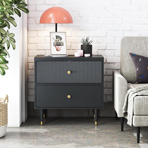 CosmoLiving Elizabeth Nightstand - Black