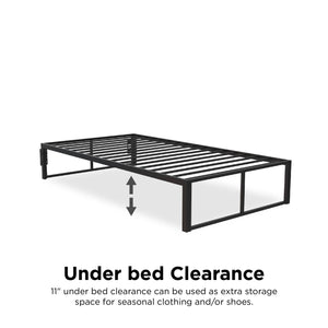 RealRooms Colten Universal Platform Bed - Black - Twin