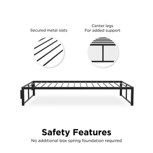 RealRooms Colten Universal Platform Bed - Black - Twin