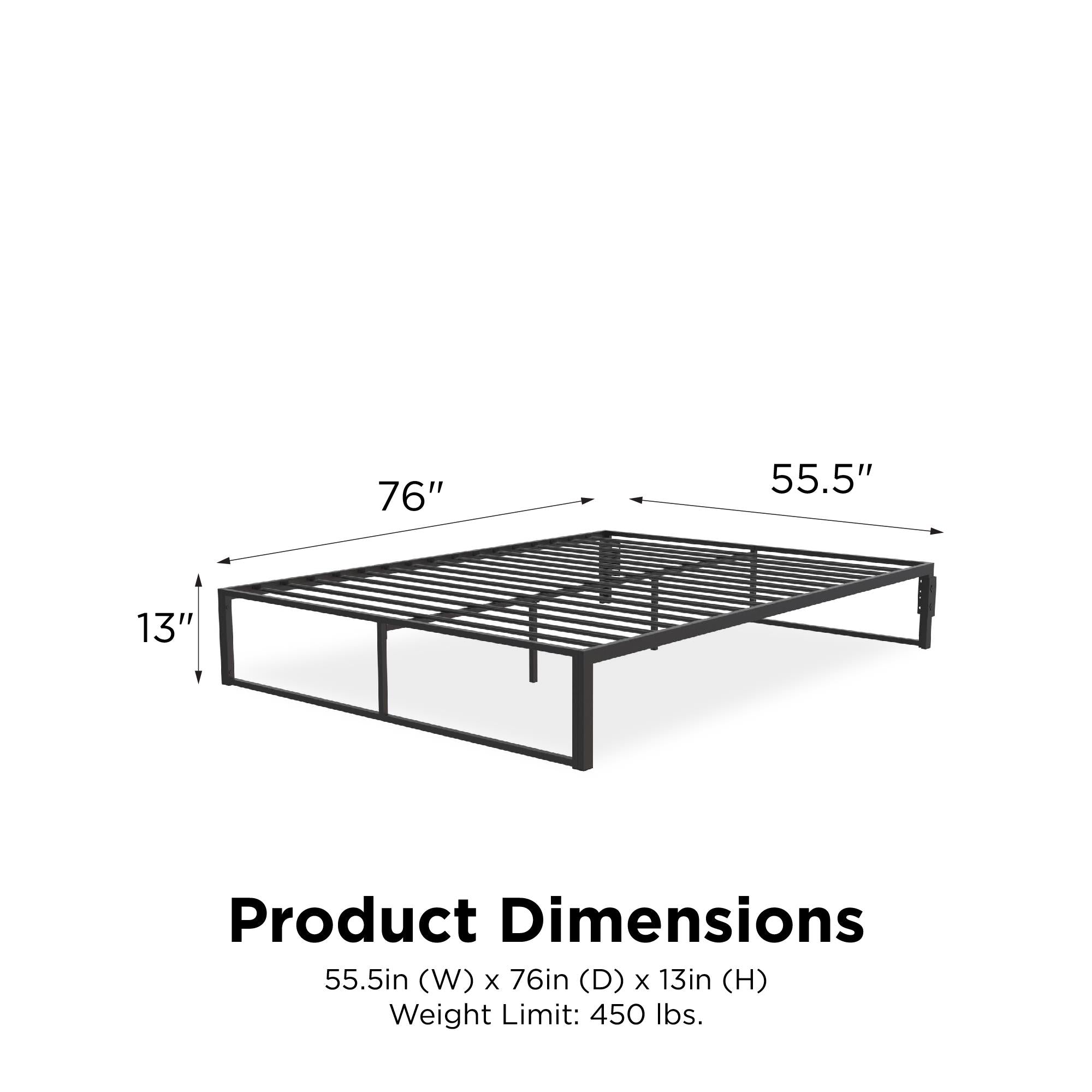 RealRooms Colten Universal Platform Bed - Black - Full
