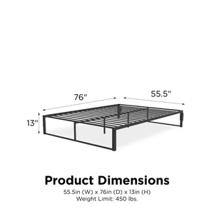 RealRooms Colten Universal Platform Bed - Black - Full