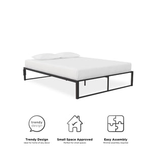 RealRooms Colten Universal Platform Bed - Black - Full