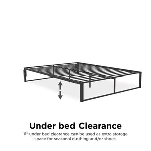 RealRooms Colten Universal Platform Bed - Black - Full