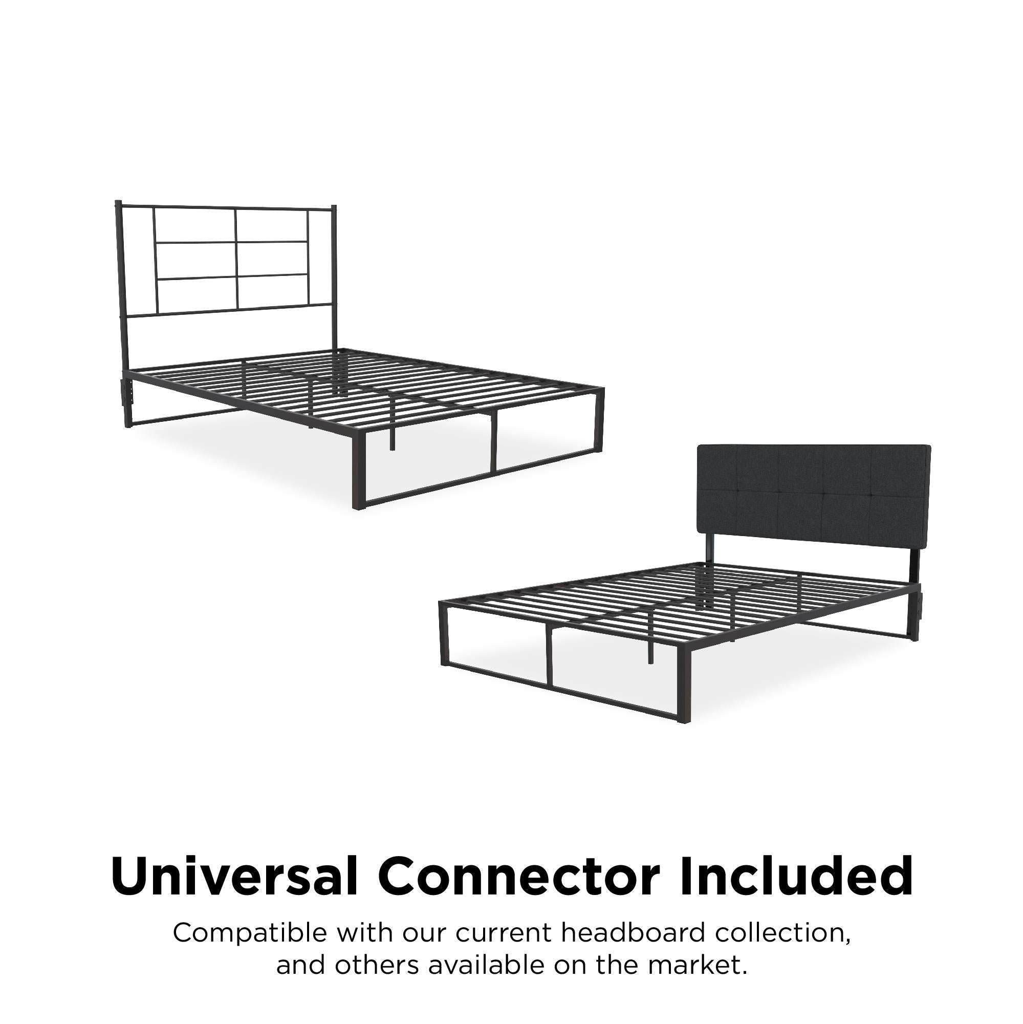 RealRooms Colten Universal Platform Bed - Black - Full