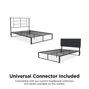 RealRooms Colten Universal Platform Bed - Black - Full