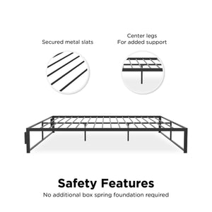 RealRooms Colten Universal Platform Bed - Black - King