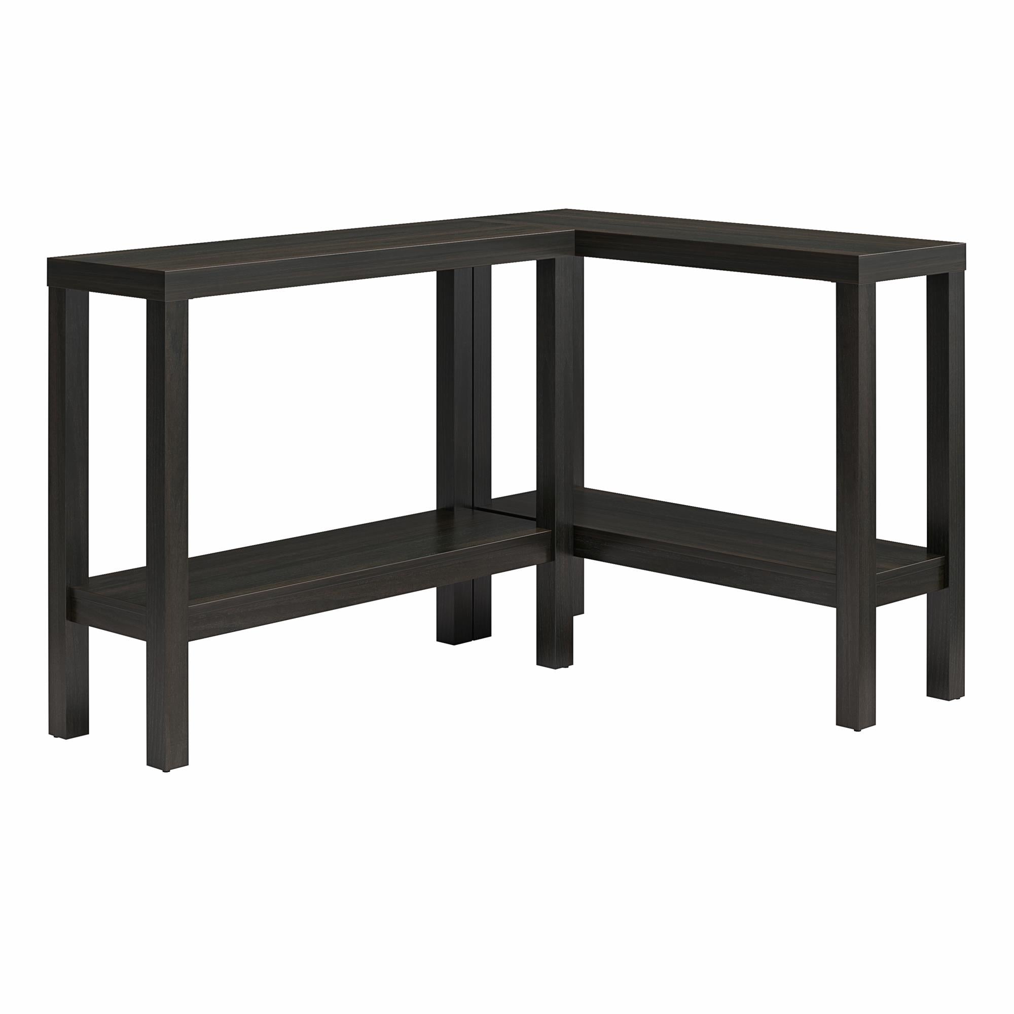 Ameriwood Home Parsons Wrap-Around Sofa Accent Tables Bundle - Set of Two - Espresso