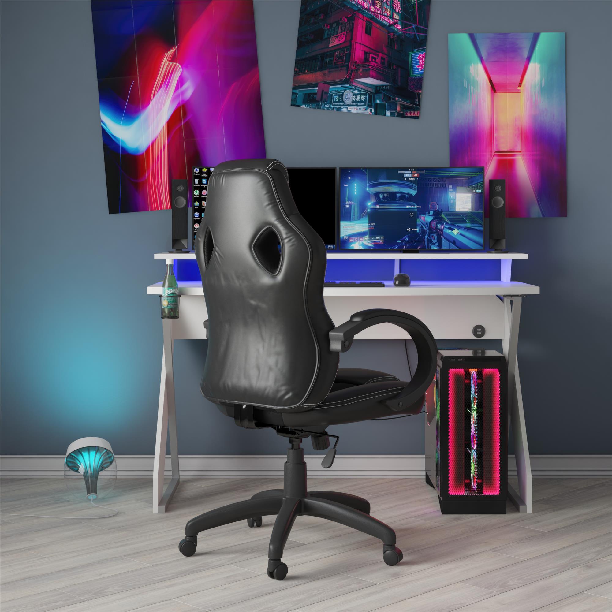NTense Vortex Gaming and Office Chair - Black - 1-Seater