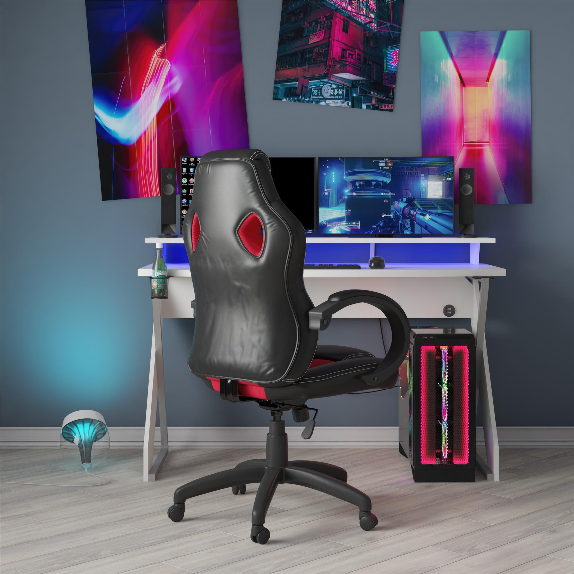NTense Vortex Gaming and Office Chair - Red - 1-Seater