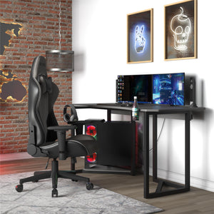 NTense Quantum Gaming and Office Chair - Black - 1-Seater