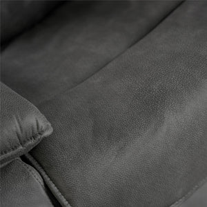 DHP Labatte Pushback Recliner with USB - Charcoal - 1-Seater