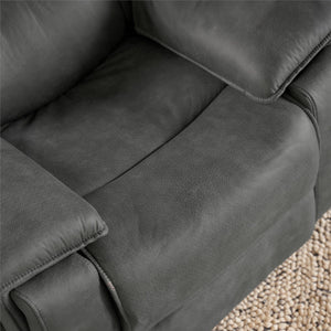 DHP Labatte Pushback Recliner with USB - Charcoal - 1-Seater