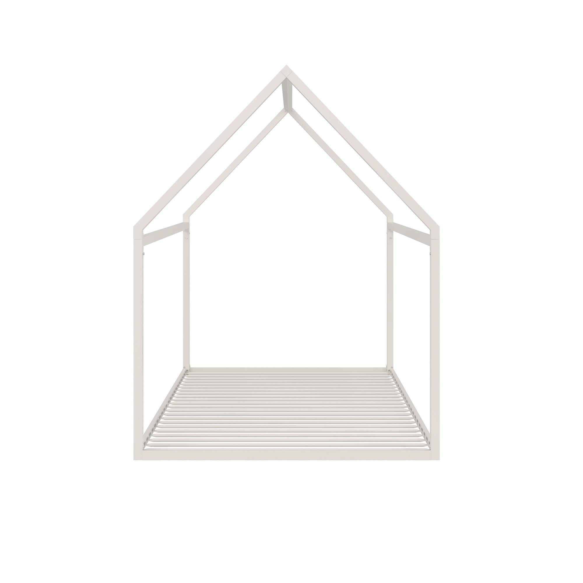 Max & Finn Skyler Metal House Bed - Off White - Full