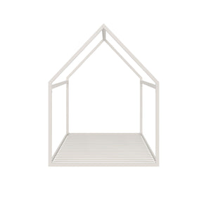 Max & Finn Skyler Metal House Bed - Off White - Full