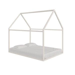 Max & Finn Skyler Metal House Bed - Off White - Full