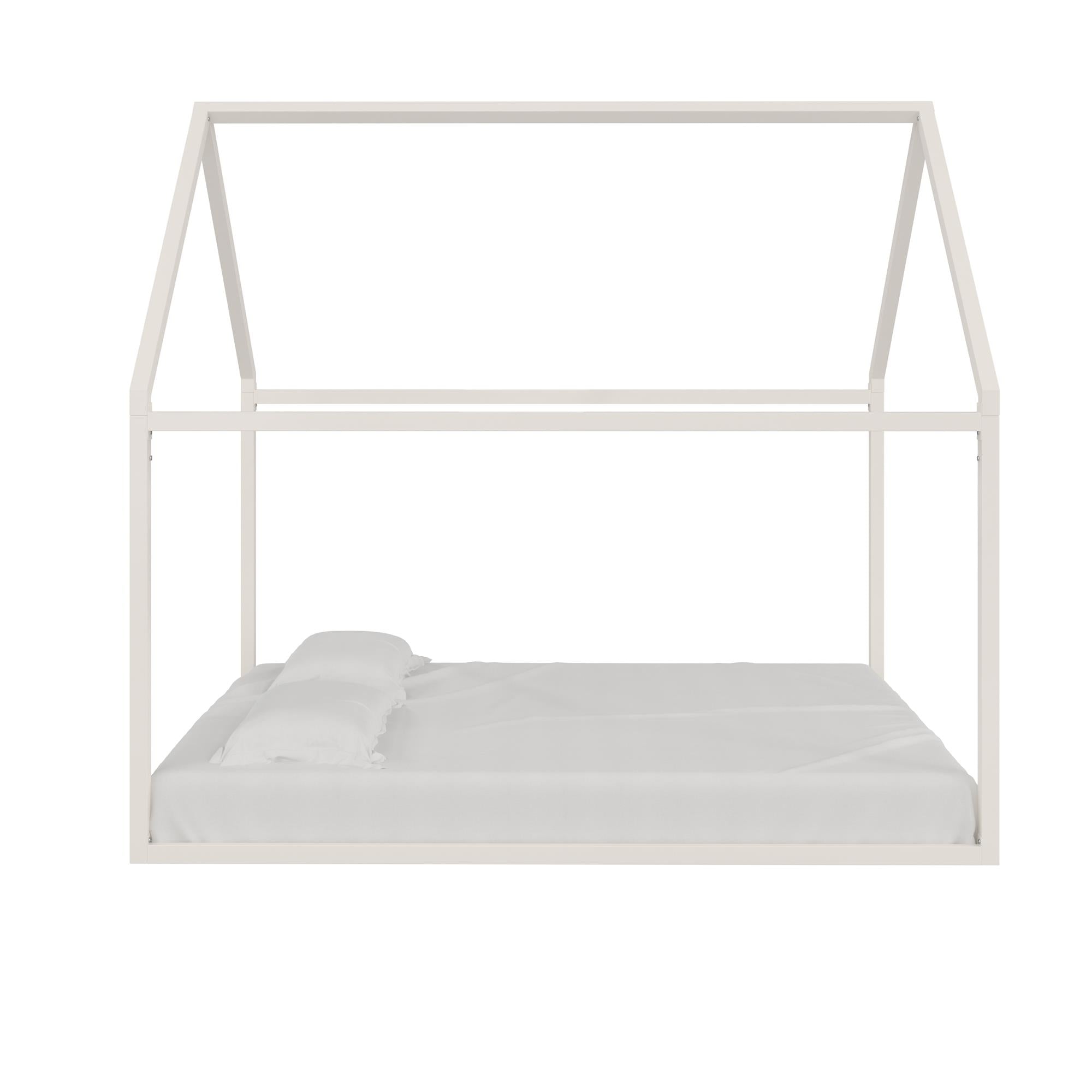 Max & Finn Skyler Metal House Bed - Off White - Full