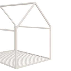 Max & Finn Skyler Metal House Bed - Off White - Full