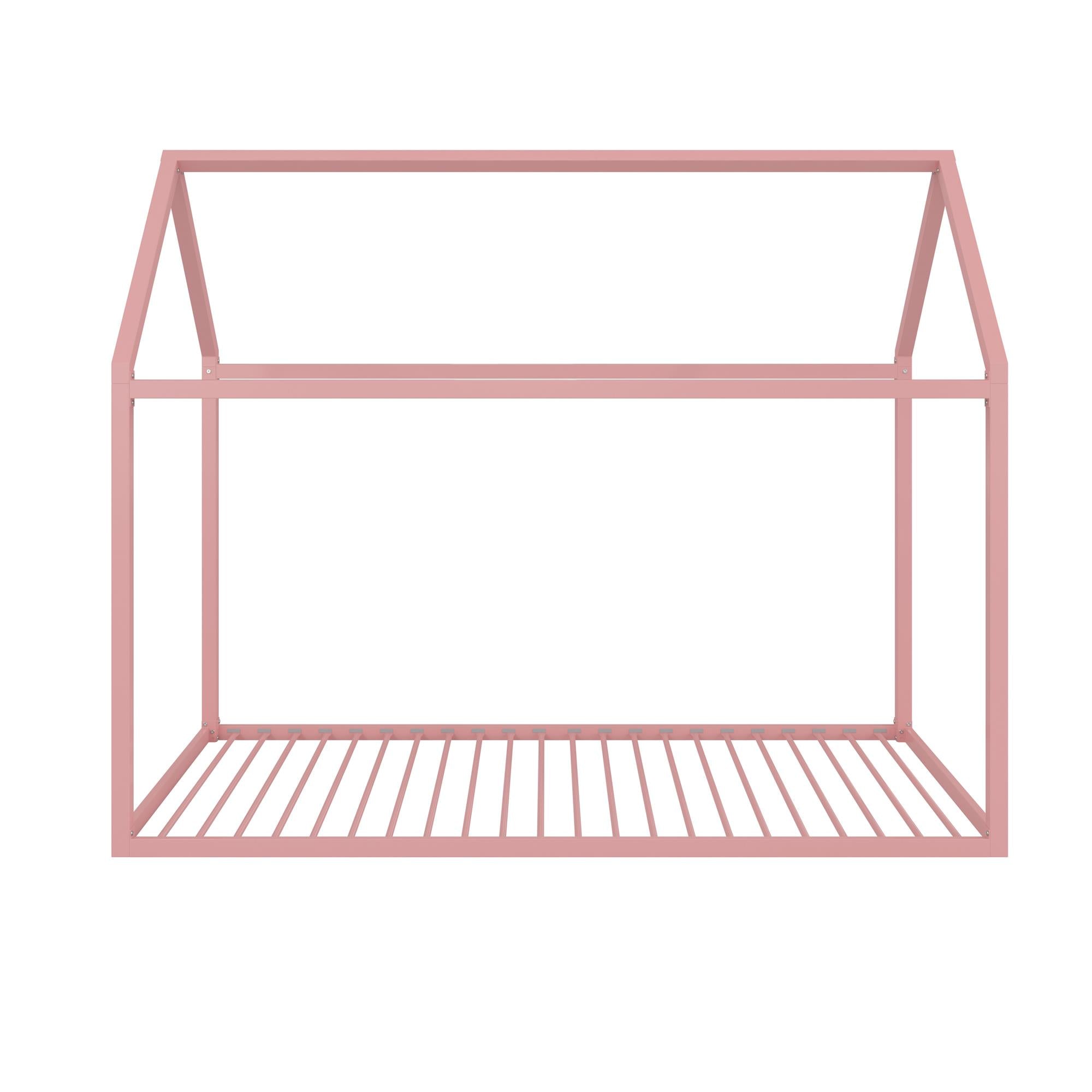 Max & Finn Skyler Metal House Bed - Blush - Twin