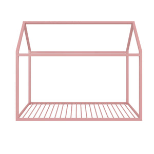 Max & Finn Skyler Metal House Bed - Blush - Twin