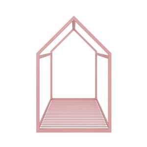 Max & Finn Skyler Metal House Bed - Blush - Twin