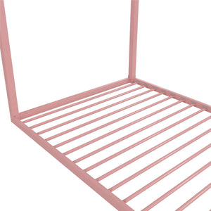 Max & Finn Skyler Metal House Bed - Blush - Twin