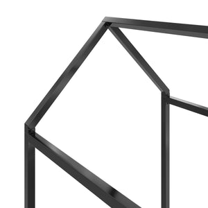 Max & Finn Skyler Metal House Bed - Black - Twin