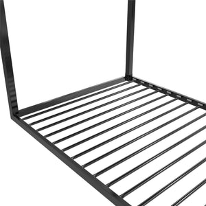 Max & Finn Skyler Metal House Bed - Black - Twin