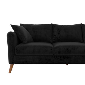Novogratz Magnolia Reversible Sectional Sofa - Black