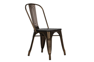 DHP Fusion Stackable Dining Chairs, Set of 2 - Bronze