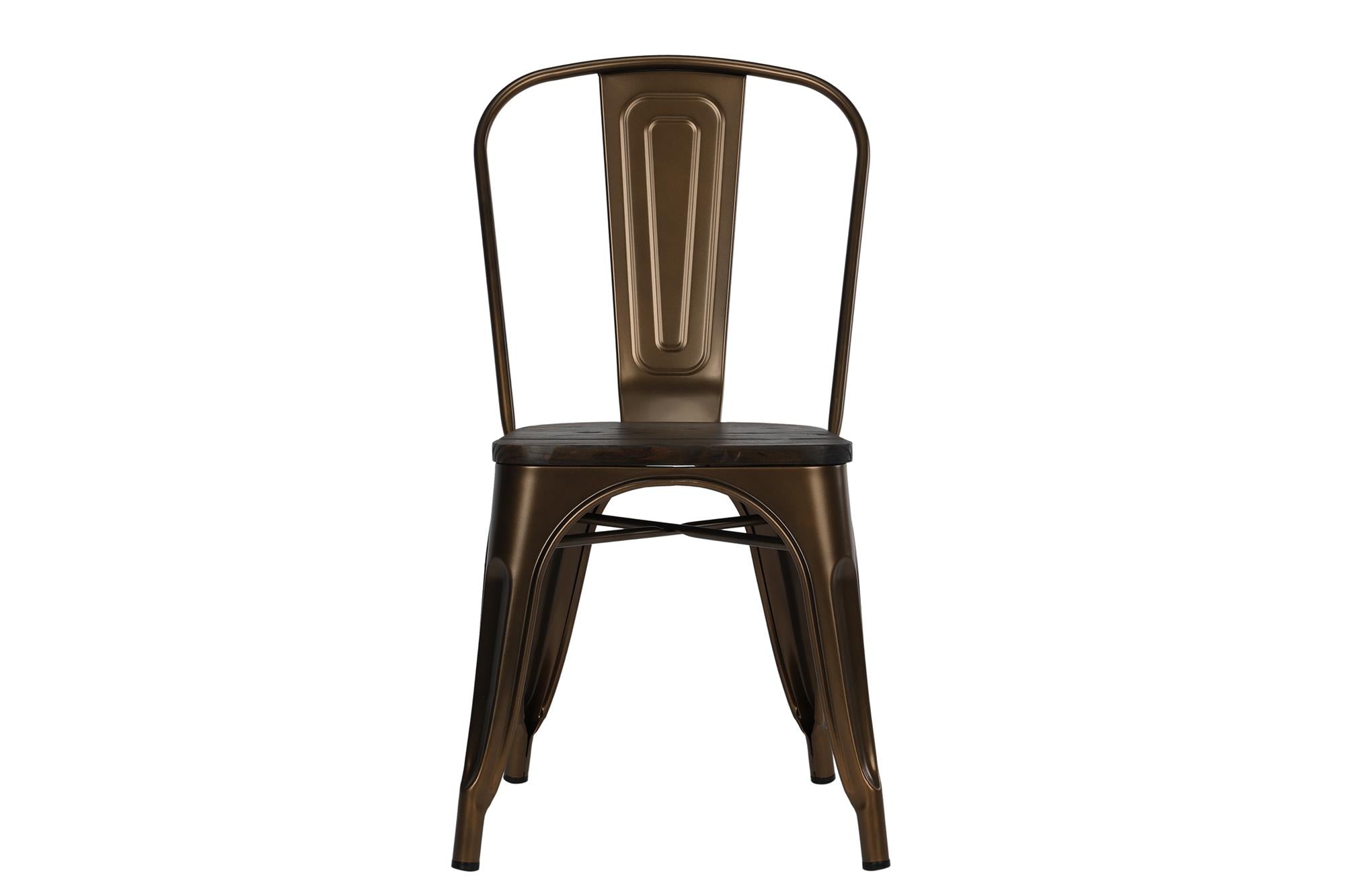 DHP Fusion Stackable Dining Chairs, Set of 2 - Bronze