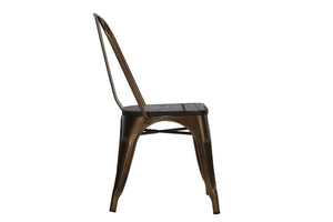 DHP Fusion Stackable Dining Chairs, Set of 2 - Bronze